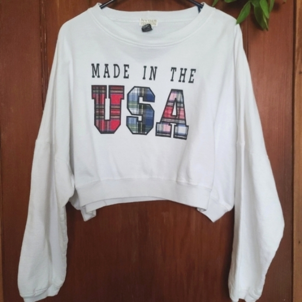 Made in the USA Oversized Sweatshirt Size Medium
